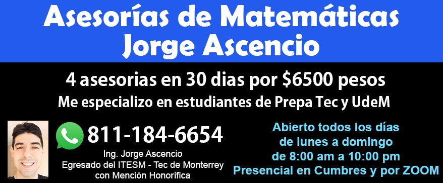 Jorge Ascencio - Asesorias de Matematicas y Fisica en Monterrey